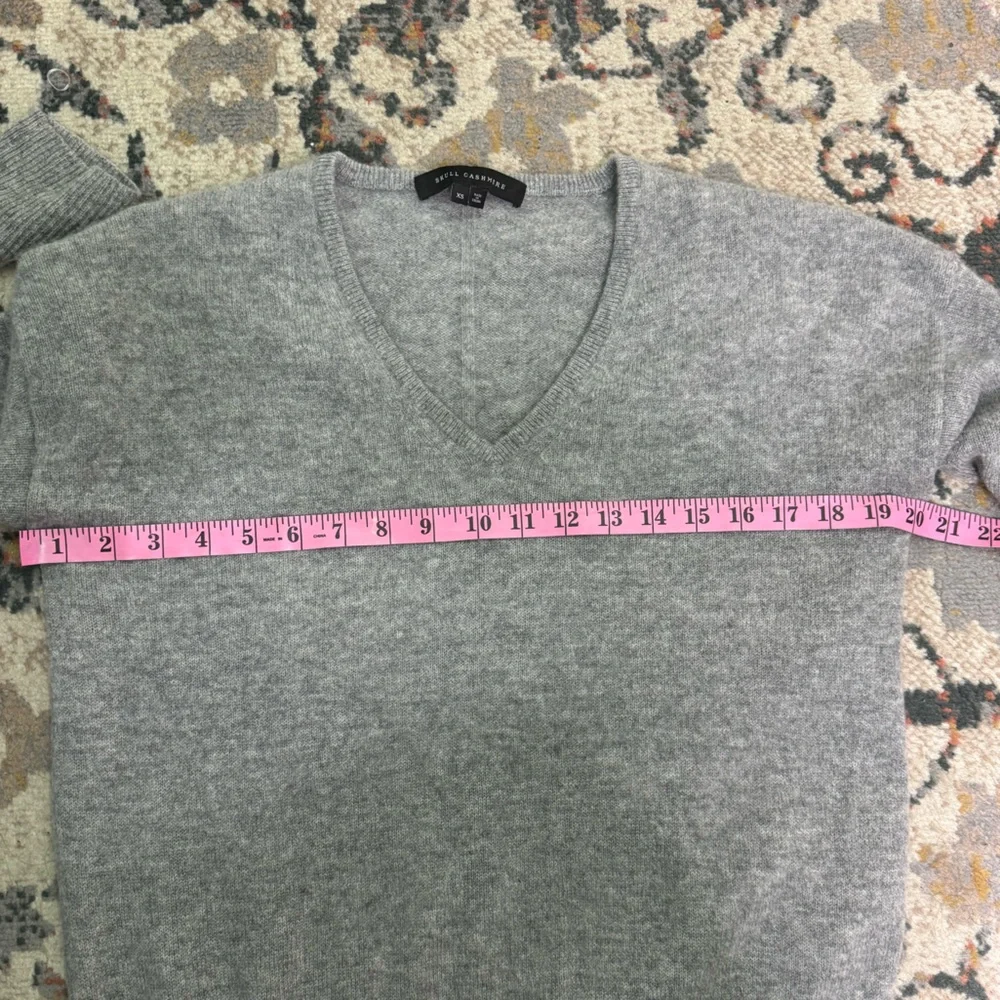 Skull Cashmere Grey Pullover Sweater - Picture 5 of 8